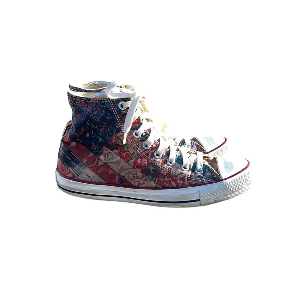 Converse Chuck Taylor All Star Hi Top Multi Natural patchwork 544836C Woman’s 9 - Picture 4 of 10